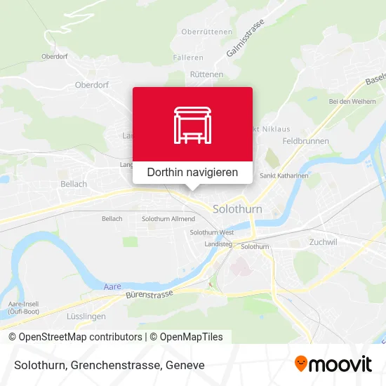 Solothurn, Grenchenstrasse Karte