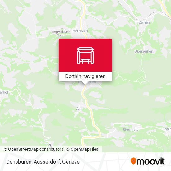 Densbüren, Ausserdorf Karte