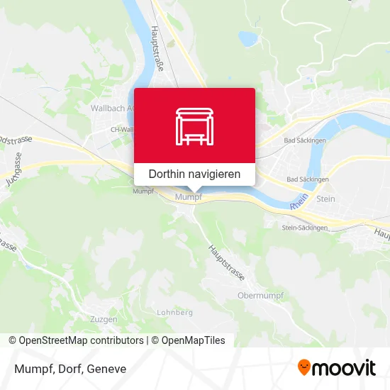 Mumpf, Dorf Karte
