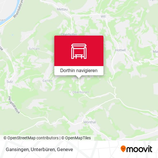 Gansingen, Unterbüren Karte
