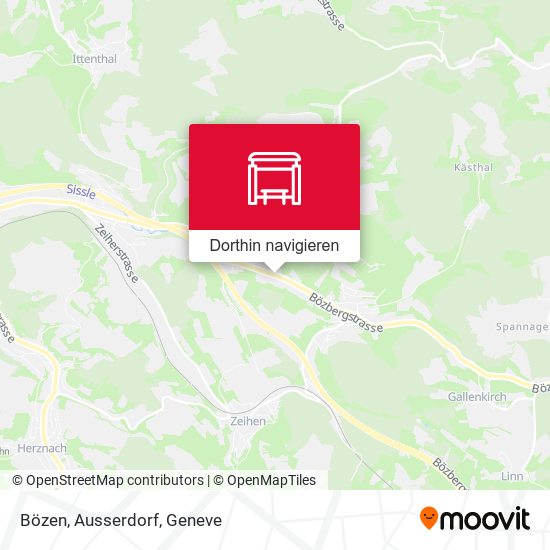 Bözen, Ausserdorf Karte