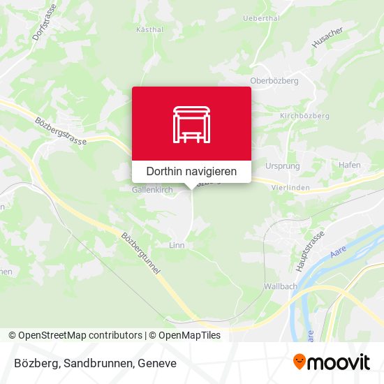 Bözberg, Sandbrunnen Karte