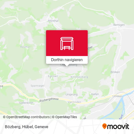 Bözberg, Hübel Karte