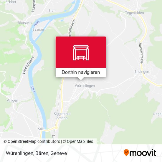 Würenlingen, Bären Karte