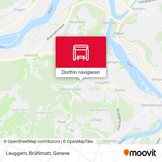 Leuggern, Brühlmatt Karte