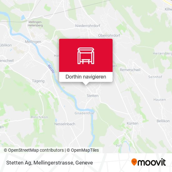 Stetten Ag, Mellingerstrasse Karte