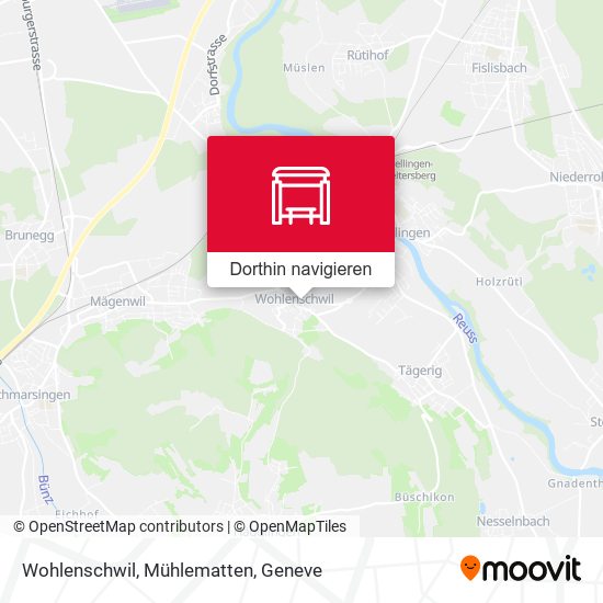 Wohlenschwil, Mühlematten Karte
