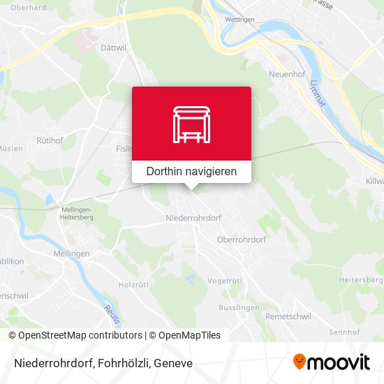 Niederrohrdorf, Fohrhölzli Karte