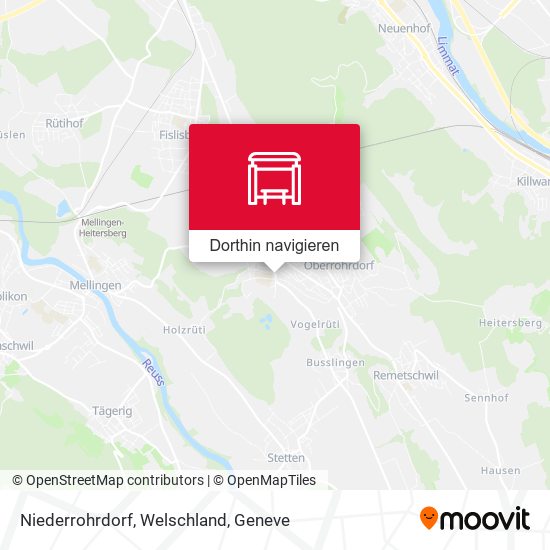 Niederrohrdorf, Welschland Karte