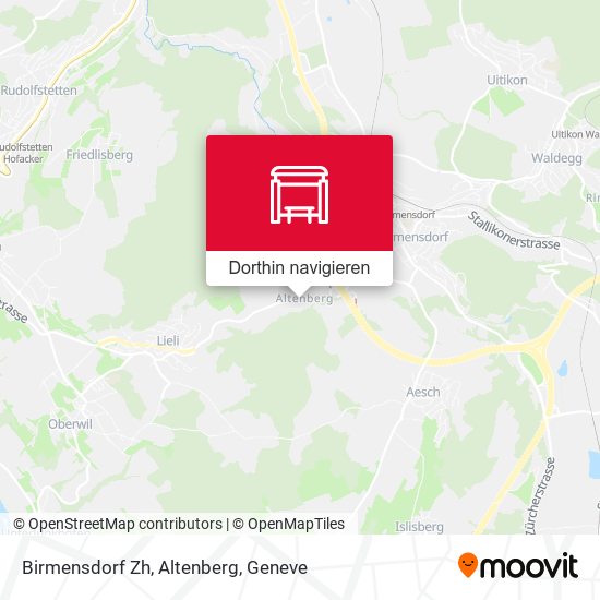 Birmensdorf Zh, Altenberg Karte