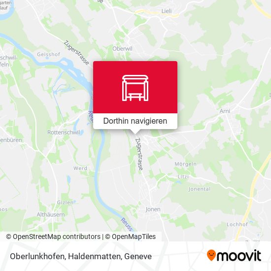 Oberlunkhofen, Haldenmatten Karte