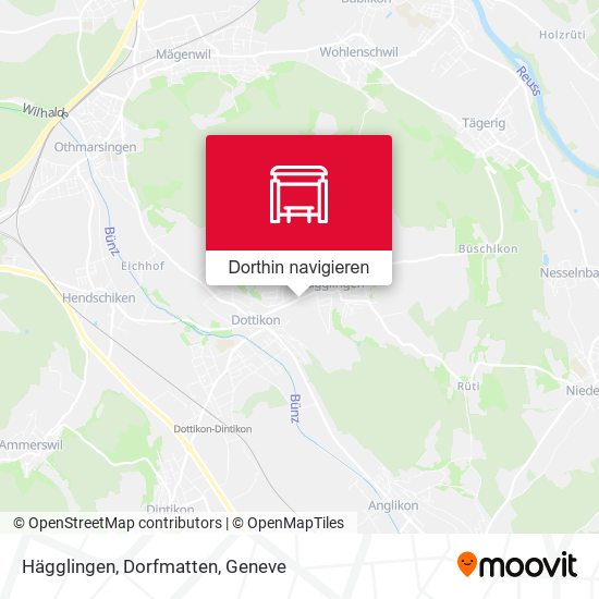 Hägglingen, Dorfmatten Karte
