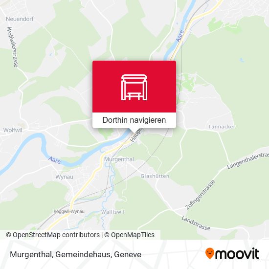 Murgenthal, Gemeindehaus Karte