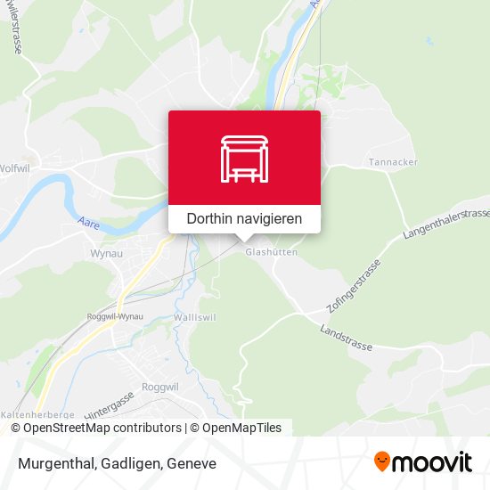 Murgenthal, Gadligen Karte
