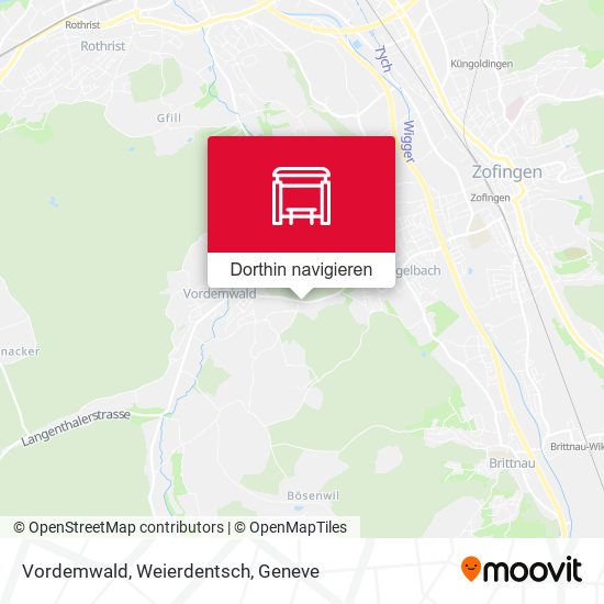Vordemwald, Weierdentsch Karte