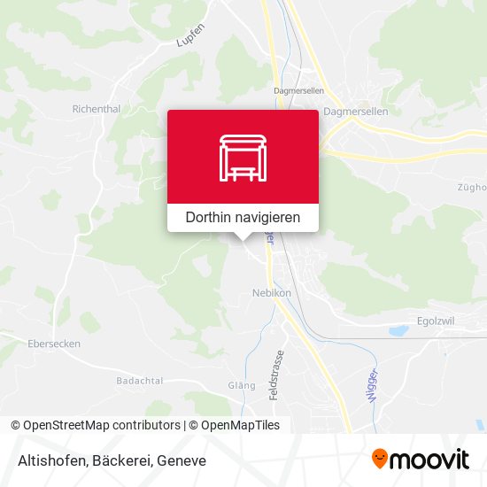 Altishofen, Bäckerei Karte