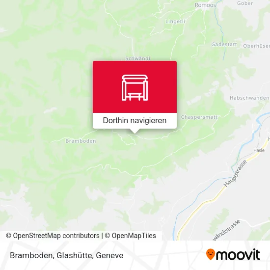 Bramboden, Glashütte Karte