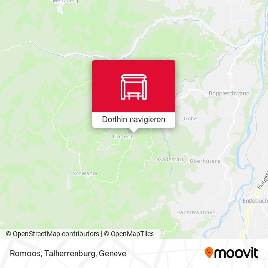 Romoos, Talherrenburg Karte