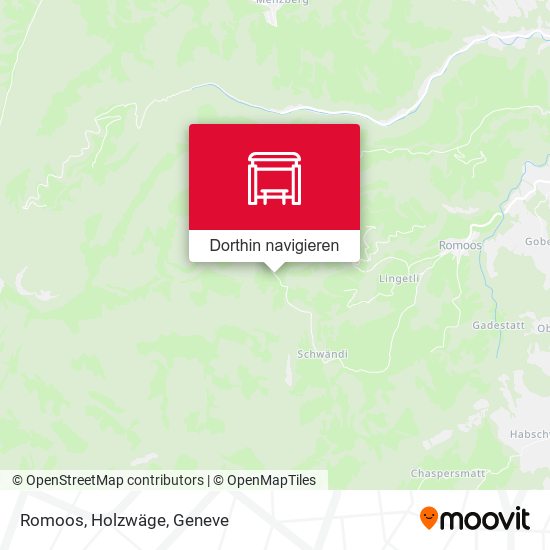 Romoos, Holzwäge Karte