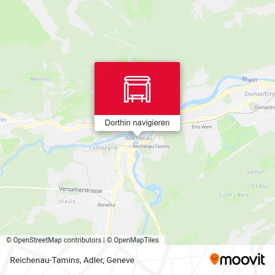 Reichenau-Tamins, Adler Karte