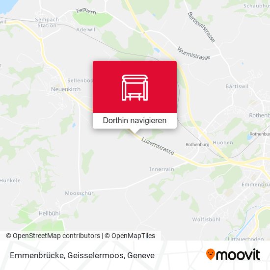 Emmenbrücke, Geisselermoos Karte