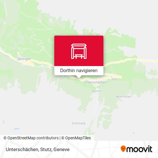 Unterschächen, Stutz Karte