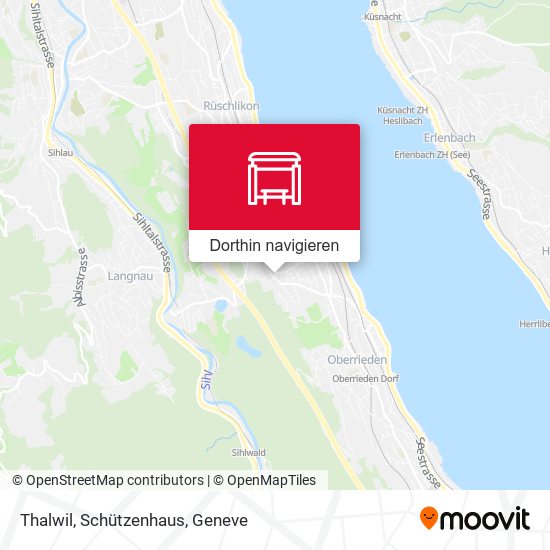 Thalwil, Schützenhaus Karte