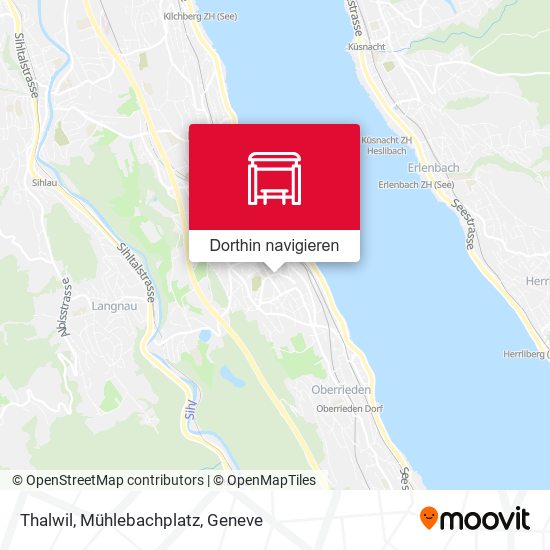 Thalwil, Mühlebachplatz Karte