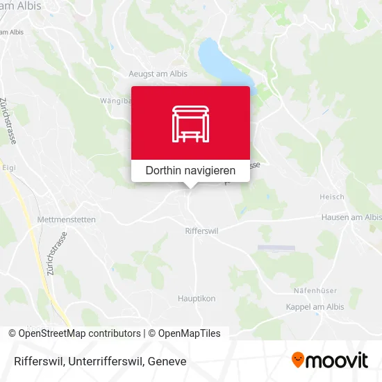 Rifferswil, Unterrifferswil Karte