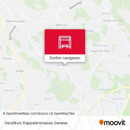 Uerzlikon, Kappelerstrasse Karte