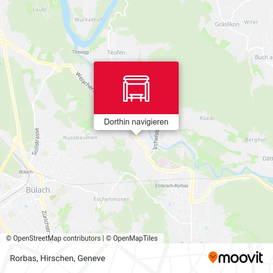 Rorbas, Hirschen Karte