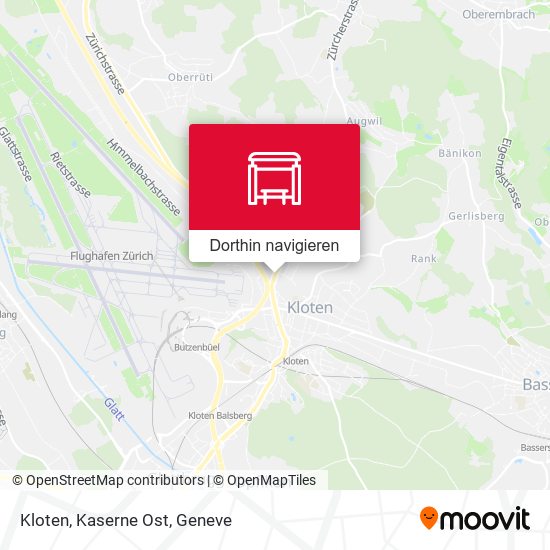 Kloten, Kaserne Ost Karte