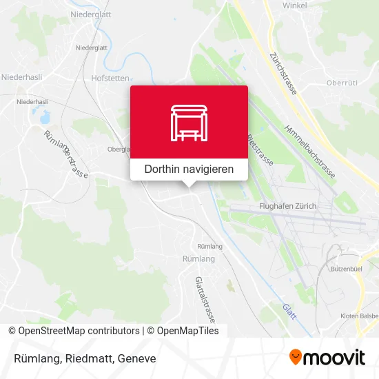 Rümlang, Riedmatt Karte