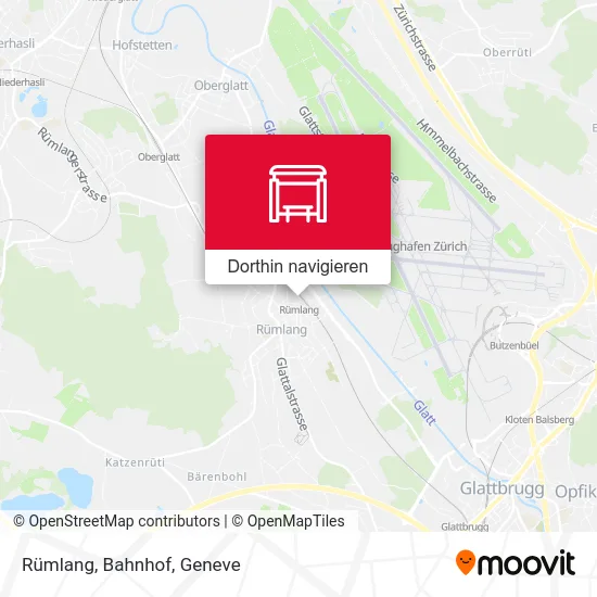 Rümlang, Bahnhof Karte