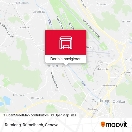 Rümlang, Rümelbach Karte