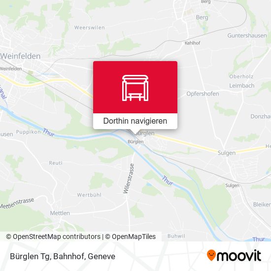 Bürglen Tg, Bahnhof Karte