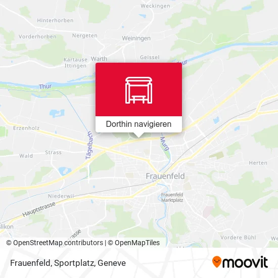 Frauenfeld, Sportplatz Karte