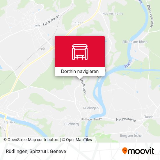 Rüdlingen, Spitzrüti Karte