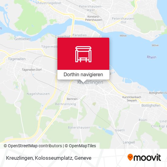Kreuzlingen, Kolosseumplatz Karte
