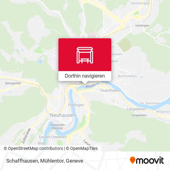 Schaffhausen, Mühlentor Karte