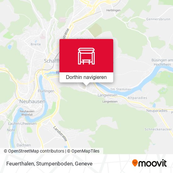 Feuerthalen, Stumpenboden Karte