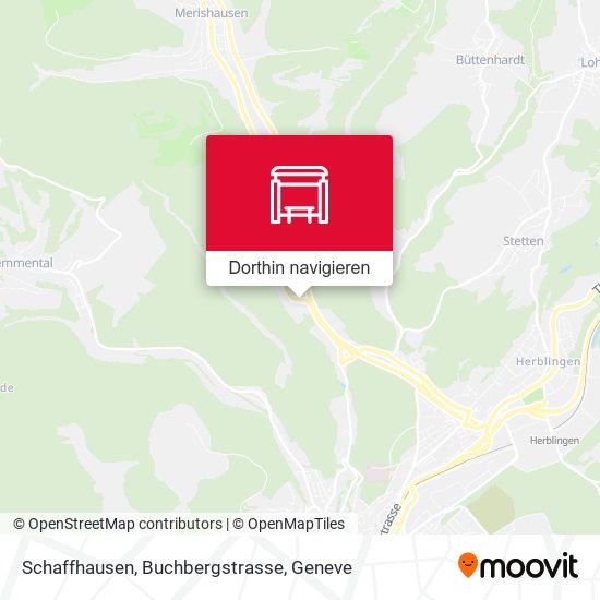 Schaffhausen, Buchbergstrasse Karte