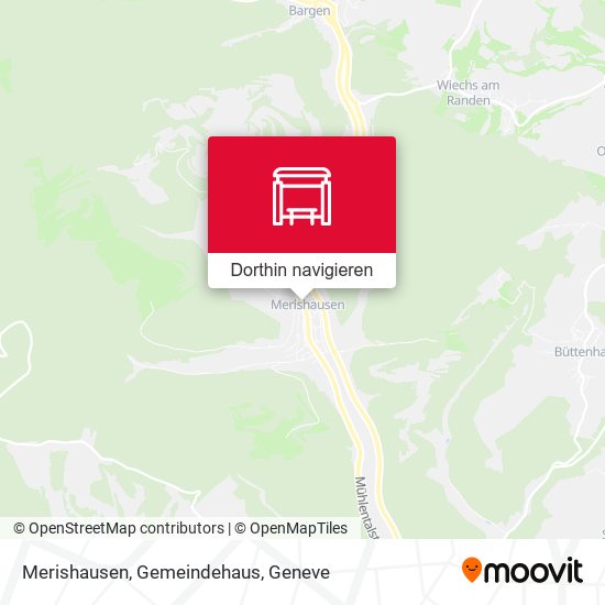 Merishausen, Gemeindehaus Karte