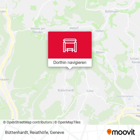 Büttenhardt, Reiathöfe Karte