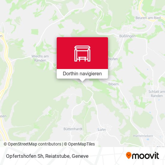 Opfertshofen Sh, Reiatstube Karte