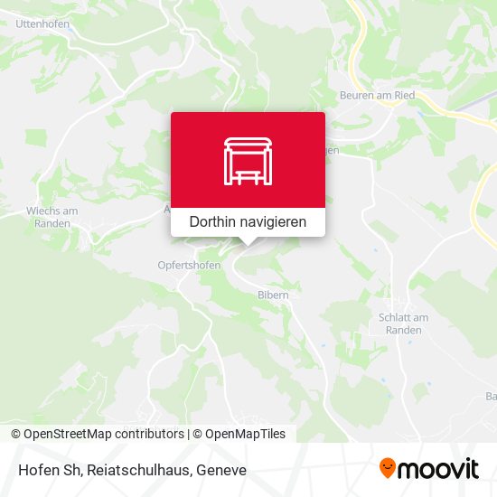 Hofen Sh, Reiatschulhaus Karte