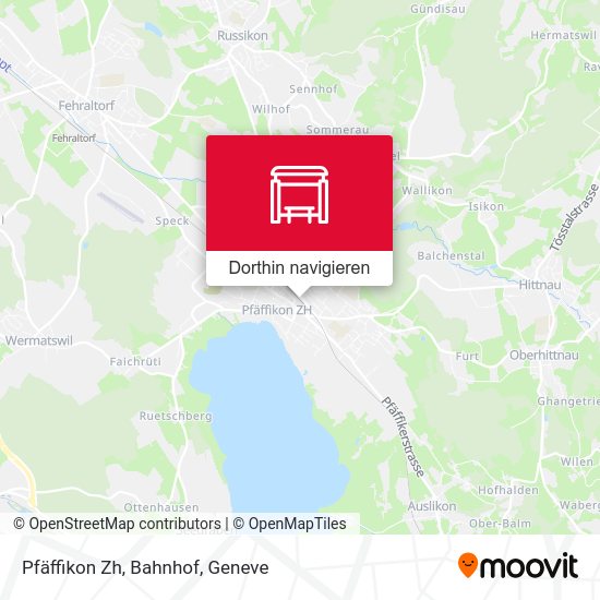 Pfäffikon Zh, Bahnhof Karte