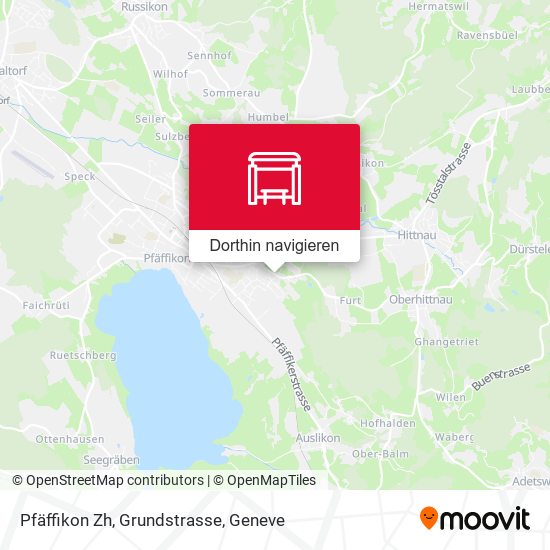 Pfäffikon Zh, Grundstrasse Karte