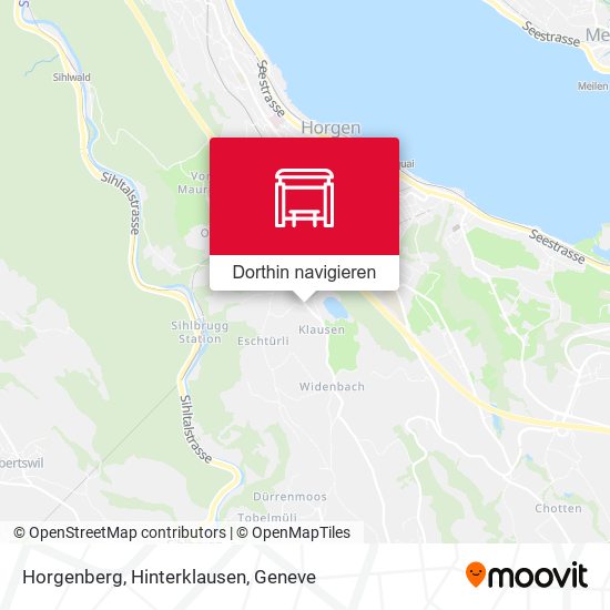 Horgenberg, Hinterklausen Karte