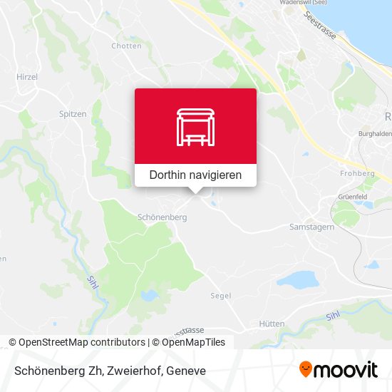 Schönenberg Zh, Zweierhof Karte